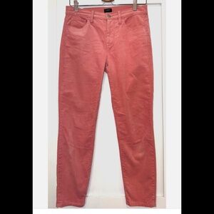 J. Crew Women's Slim-Straight Corduroy Pants in Rose Pink Size 26